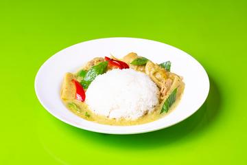 グリーンカレーとご飯 Green curry and rice