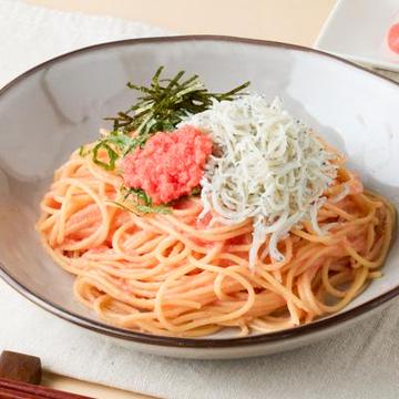 しらすたっぷりオリジナルたらこパスタ Whitebait Tarako Pasta