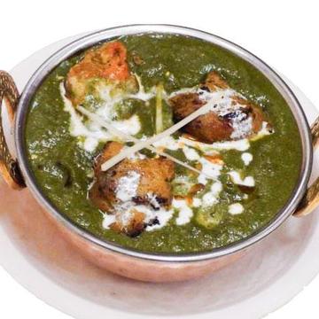 サグ(菠薐草)チキンカレー Saag (Spinach) ＆ Chicken Curry