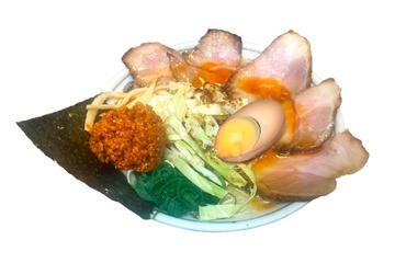 ●赤いとんこつキャベツチャーシュー麺