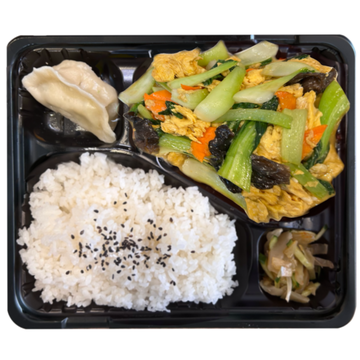 青梗菜と卵炒め弁当