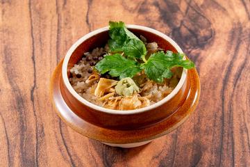 京都湯葉とちりめんじゃこと山椒の釜飯