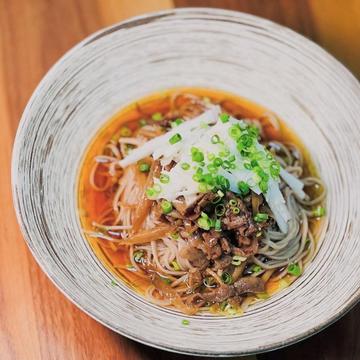 牛しぐれ刻みとろろ蕎麦