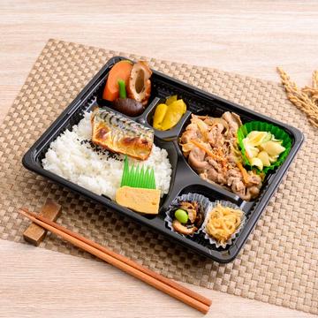 焼きサバ・生姜焼き弁当(白米) ※つや姫