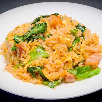 チャーシューとレタスのチャーハン【叉焼生菜炒飯】
