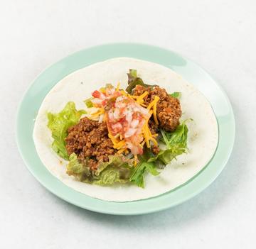 ピリ辛ひき肉タコス 2個  Spicy Ground Meat Tacos 2p