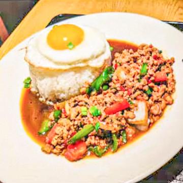 カパオライス セットGapao rice set