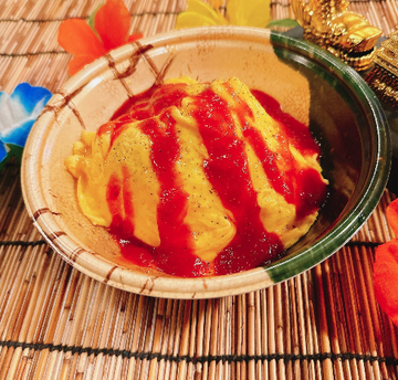 きしめん屋が作るシンプルオムライス