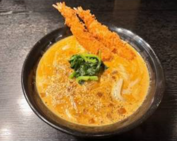 海老フライカレーうどん