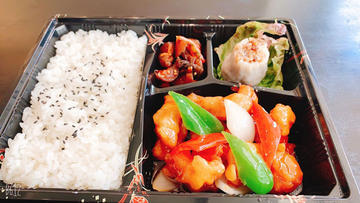 阿杏の甘酢酢豚弁当
