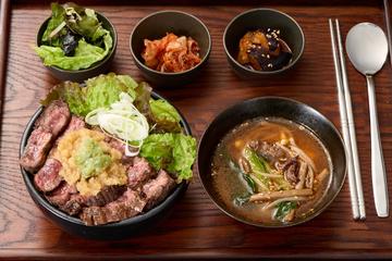 わさびおろしぽん酢ハラミステーキ丼定食(100g) Wasabi Radish Ponzu Harami Steak Bowl Set Meal