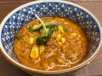 豚ひき肉とトウモロコシのキーマカレー