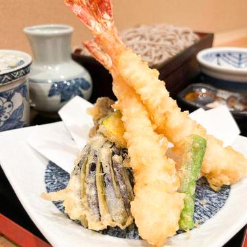 海老天ぷら冷やしそば