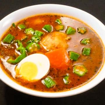 納豆オクラのカレー