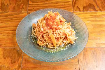 いくらとトマトの冷製パスタ
