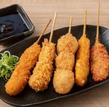 串揚げ5本セット Grilled Skewers 5 sets