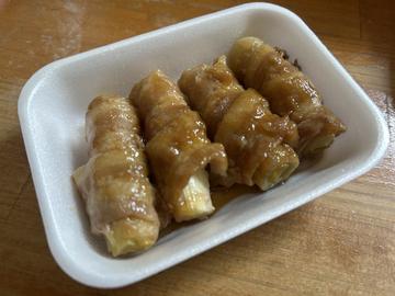 白ネギの豚バラ巻き(すき焼き味)
