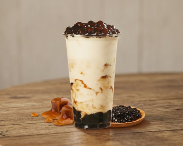 焦糖烏龍タピオカミルクティー( Oolong Bubble Milk Tea)