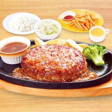 【940】手ごねハンバーグ弁当　ポテト&コーンスープセット
