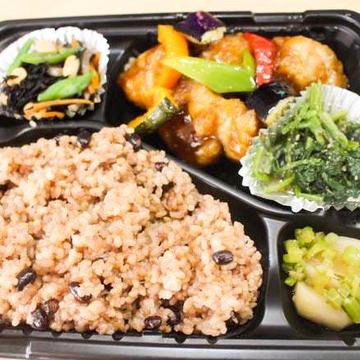 大豆ミートの玄米酢炒め
