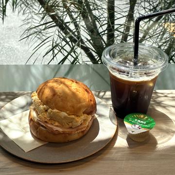 ハムエッグクリームチーズサンドセット