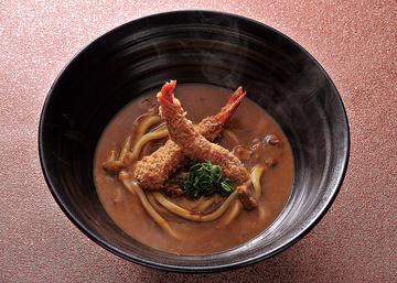海老フライカレーのおうどん
