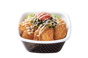 明太高菜マヨから揚げ丼
