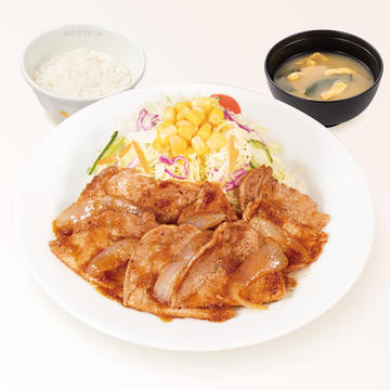 生姜焼き定食(味噌汁付)