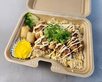 炒飯×ネギマヨとりの唐揚げ S