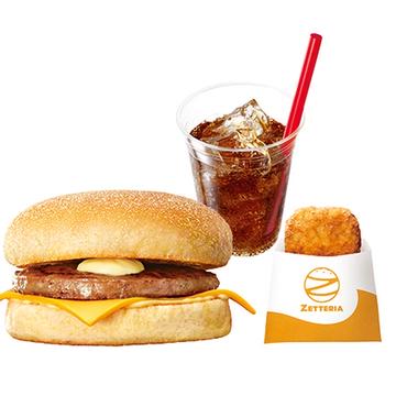 【モーニングセット】ソーセージマフィン Sausage Muffin Set