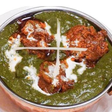 サグ(ほうれんそう)マトンカレー Saag (Spinach) ＆ Mutton Curry
