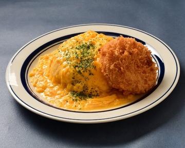 カニクリームコロッケ＆オムライス Crab Cream Croquette ＆ Omurice