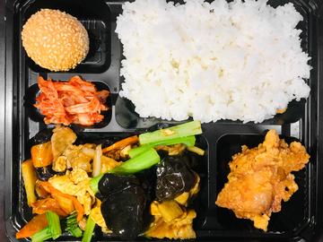 木耳玉子豚肉炒めお弁当