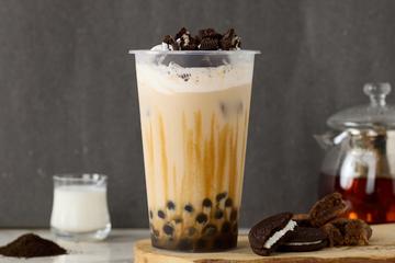 オレオ×タピオカ黒糖ミルクティー Oreo Tapioca Black Sugar Milk Tea