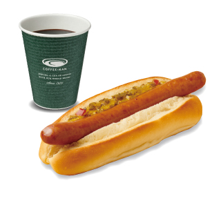 粗挽きソーセージのホットドッグセットHot Dog Set