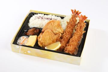 塩レモンから揚げと海老フライ弁当