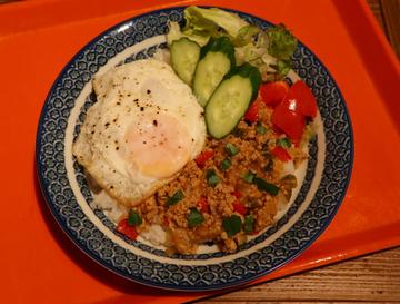 鶏ひき肉のガパオライス