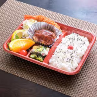 ハンバーグ・エビフライ弁当