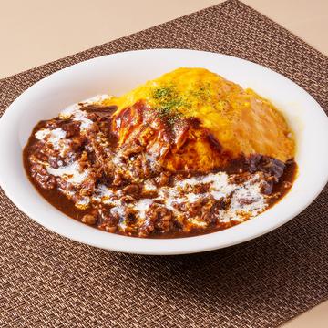 お肉の旨味溶け出すハヤシオムライス