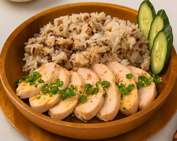 16穀米とむね肉のカオマンガイ Khao Man Gai (Chicken Breast)