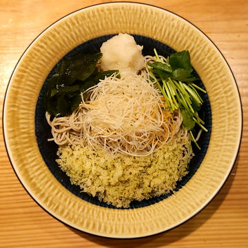 冷たいたぬき蕎麦