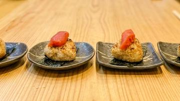 焼きおにぎりと焼き魚 えんむすび