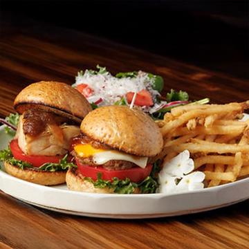2 Burgers + Sarad+Fries 2種バーガー+ポテト