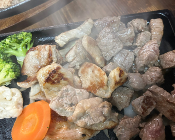 サイコロステーキ(150g)＆ アグーステーキ(150g)