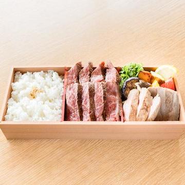 A5ランク仙台牛ステーキ＆肉厚牛たん弁当(松)