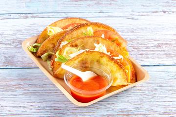 沖縄タコス3ピース Okinawa Fried Tacos 3piece
