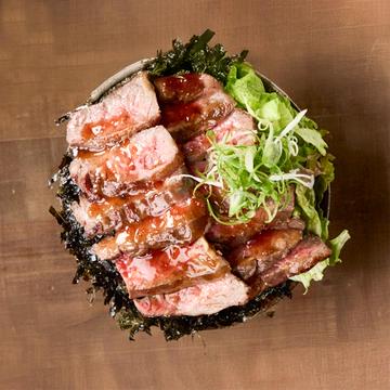 焼肉ハラミステーキ海苔丼(150g)Yakiniku Steak Seaweed Bowl