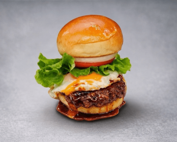 常陸牛テリ玉バーガー/Hitachi Beef Teriyaki Egg Burger
