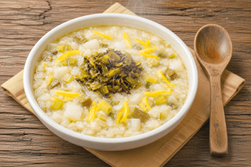 (喉の痛み改善)179kcal  消炎の粥(ネギ・大根・ ゆず・ ゴボウなど) 高菜付 ※到着時熱々でしたら少し冷ましてお召上がりください