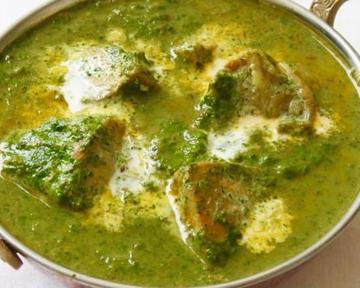 海老ほうれん草カレー Shrimp spinach curry
